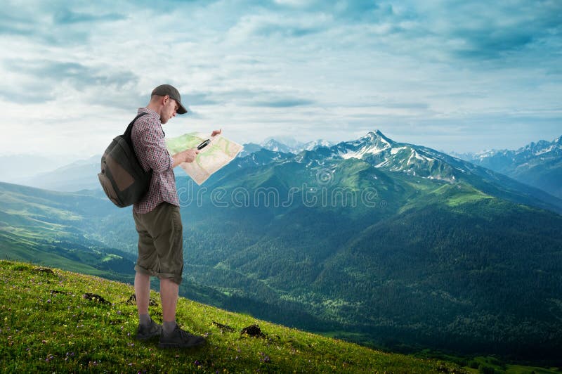 Man hiking