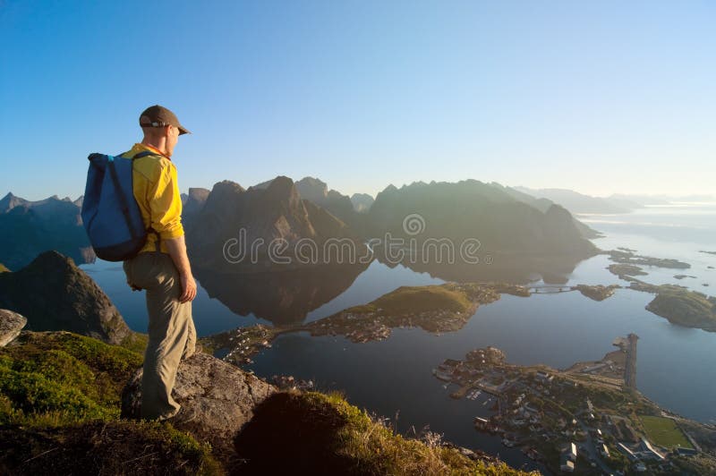 Man hiking