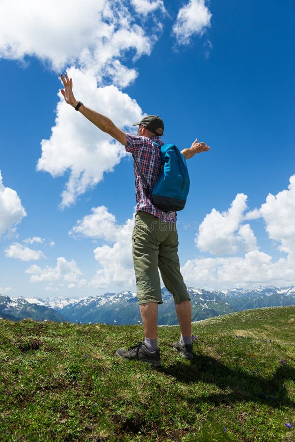 Man hiking