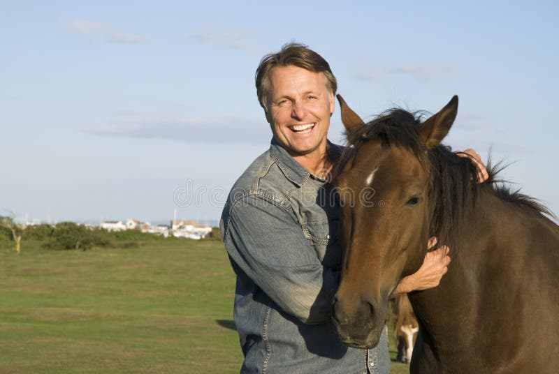 Man with his horse