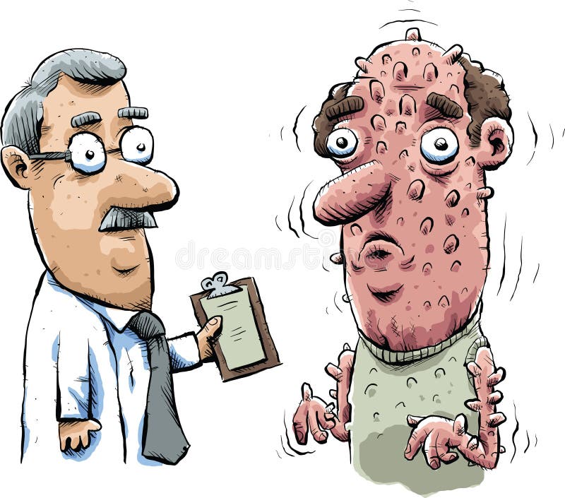 Man With Hives Stock Illustration Image 41571490