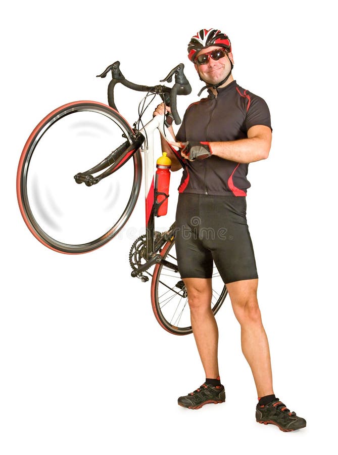 Man Holding Bicycle Royalty Free Stock Photos Image 22284818