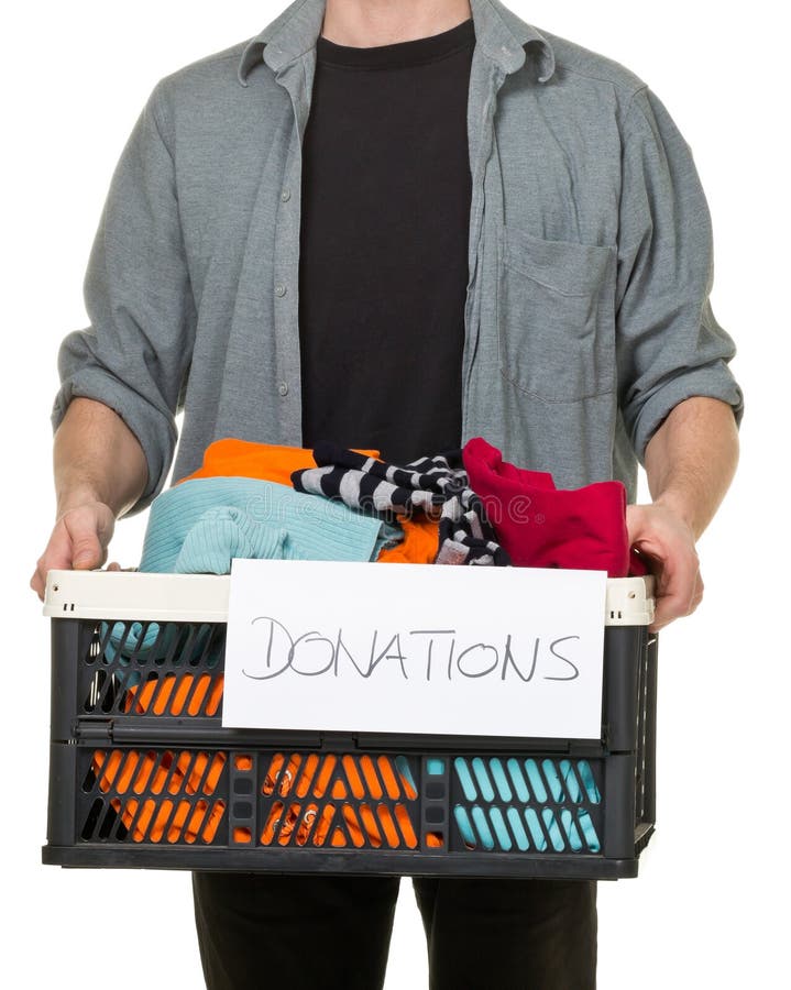 Charity Clothing Box stock image. Image of background 26420167