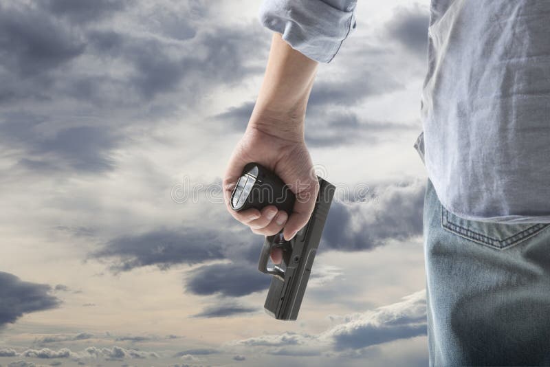 Man Holding Gun