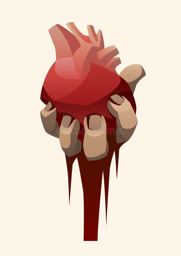 Man holding human heart stock vector Illustration of Man holding human heart stock vector Illustration of