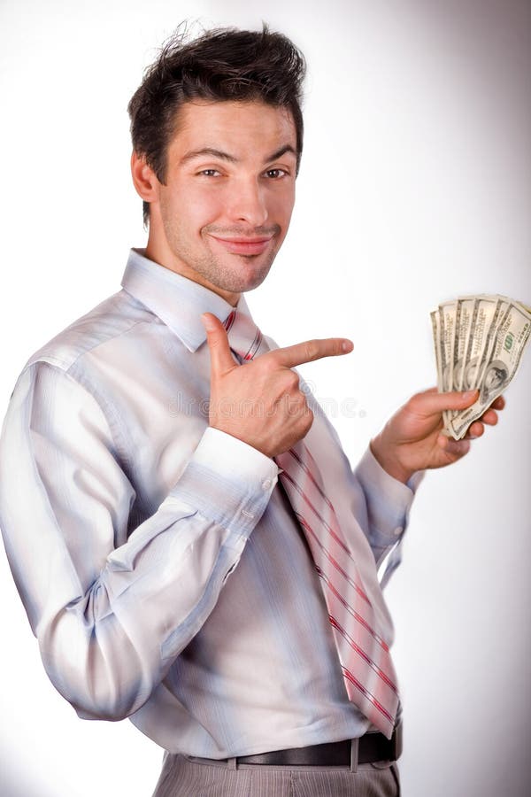 Man holding money stock photo. Image of currency, banking 4410386