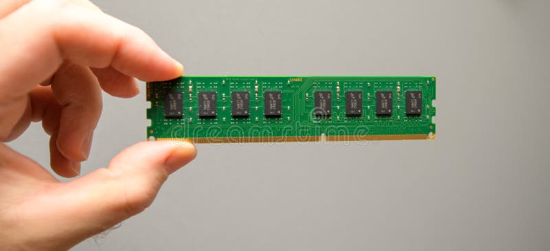 Man holding new RAM by Micron by Crucial
