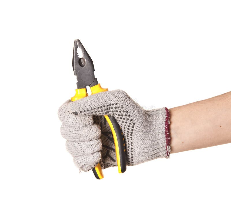 Pliers hand tool stock image. Image of hand, tool, industrial 124463285