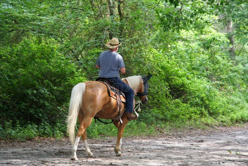 Man Horseback Riding