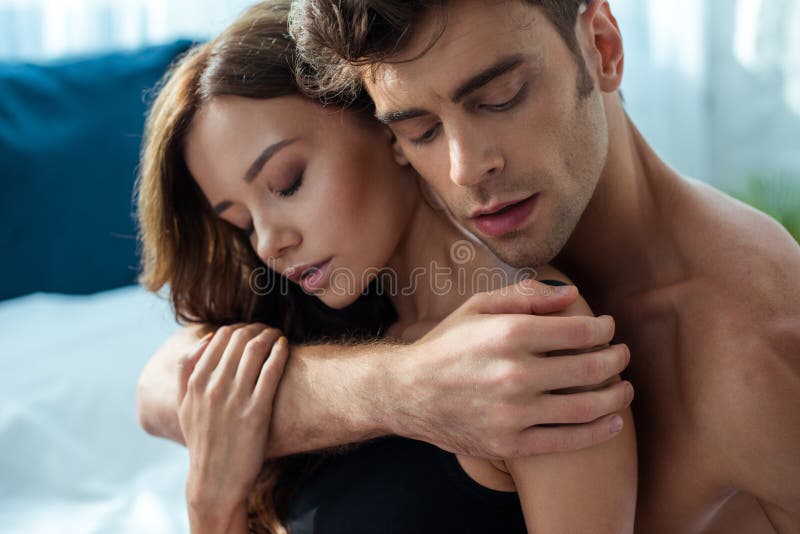 Sexy Girl Hugging Shirtless Man Stock Photos - Free & Royalty-Free Stock  Photos from Dreamstime