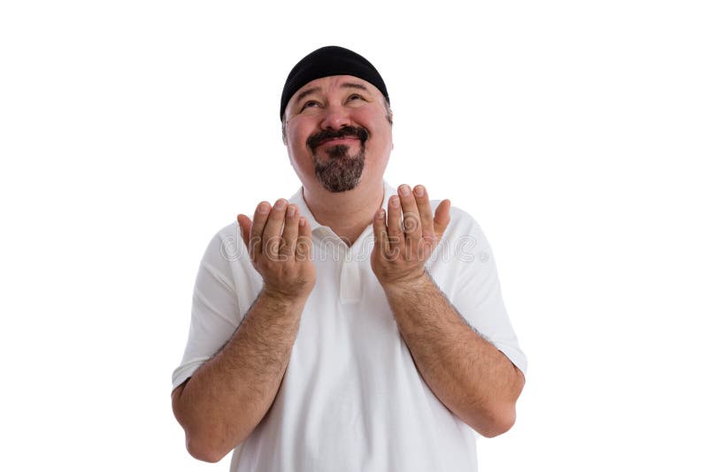Man imploring God to find a solution stock images Man imploring God to find a solution stock images