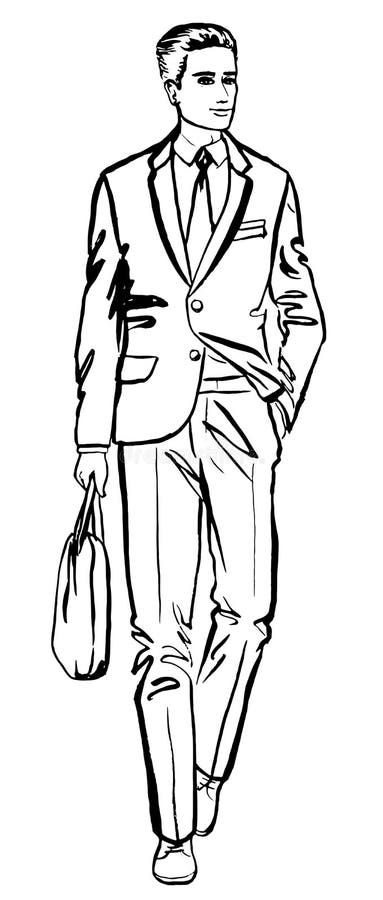 Man isolated on white stock vector. Illustration of design - 63406066