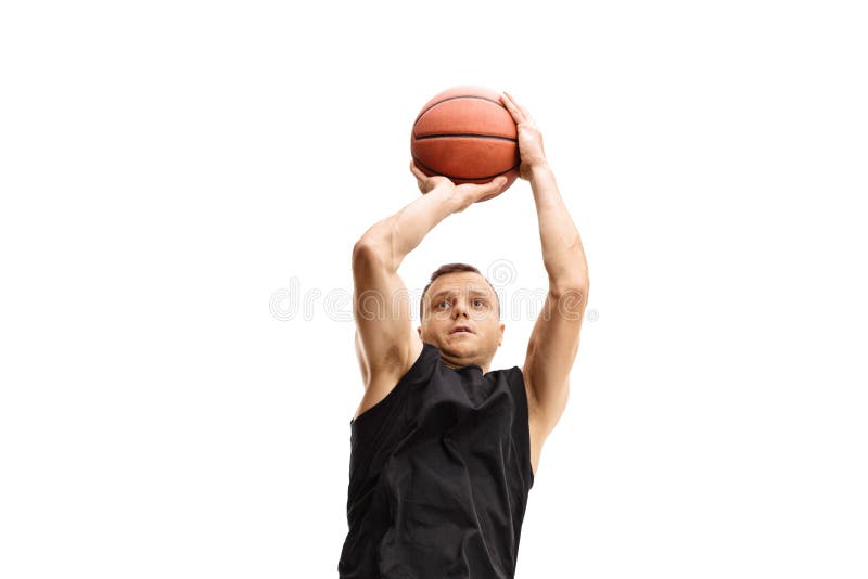 Boy Shooting Basketball stock image. Image of shooting 85440741