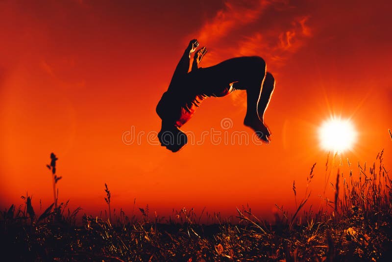 Gymnast Back Flip Photos - Free &amp; Royalty-Free Stock Photos from Dreamstime