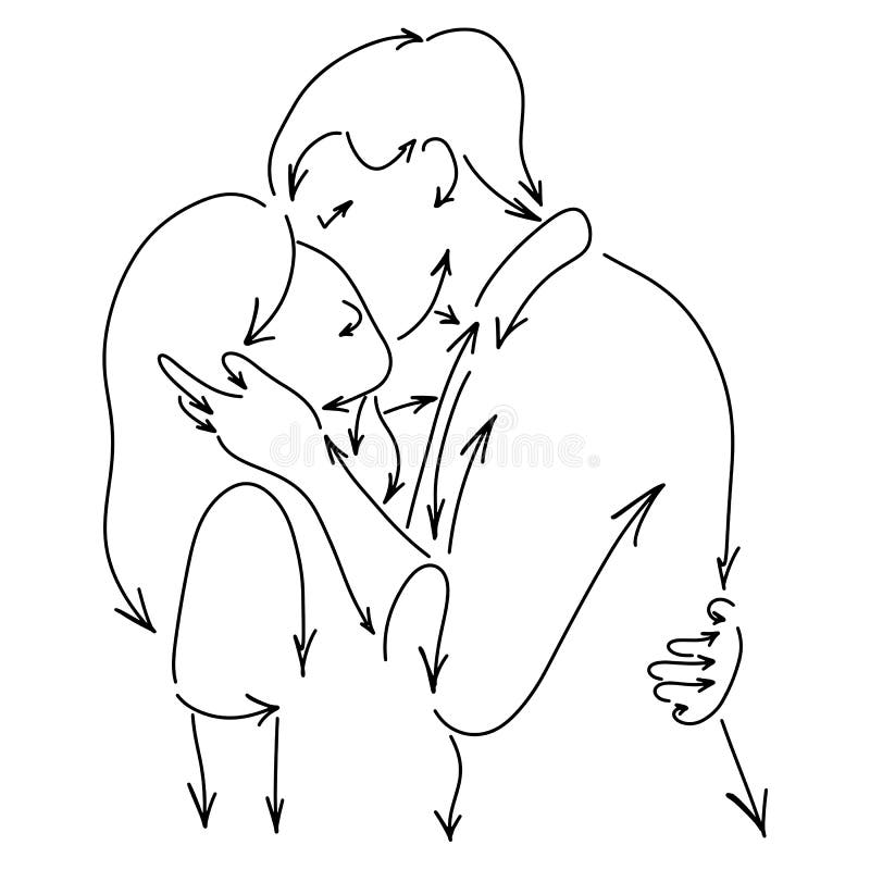 Continuous Single Drawn Line Art Doodle Love, Couple, Kiss, 56% OFF