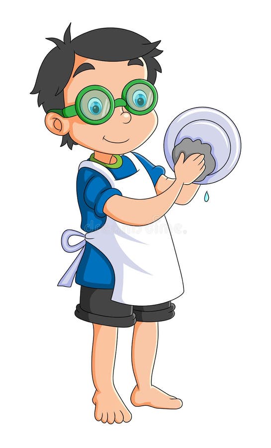 Man Washing Dishes Cartoon Stock Illustrations – 187 Man Washing Dishes  Cartoon Stock Illustrations, Vectors & Clipart - Dreamstime