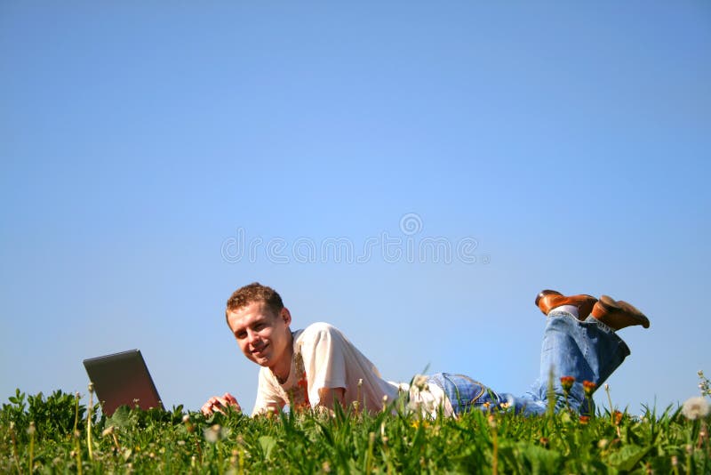 Man with laptop