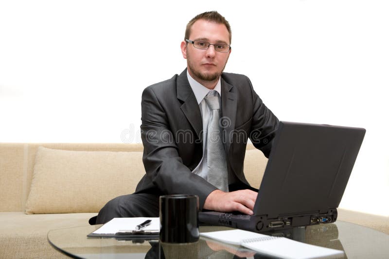 Man with laptop