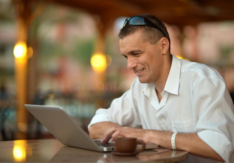 Man with laptop