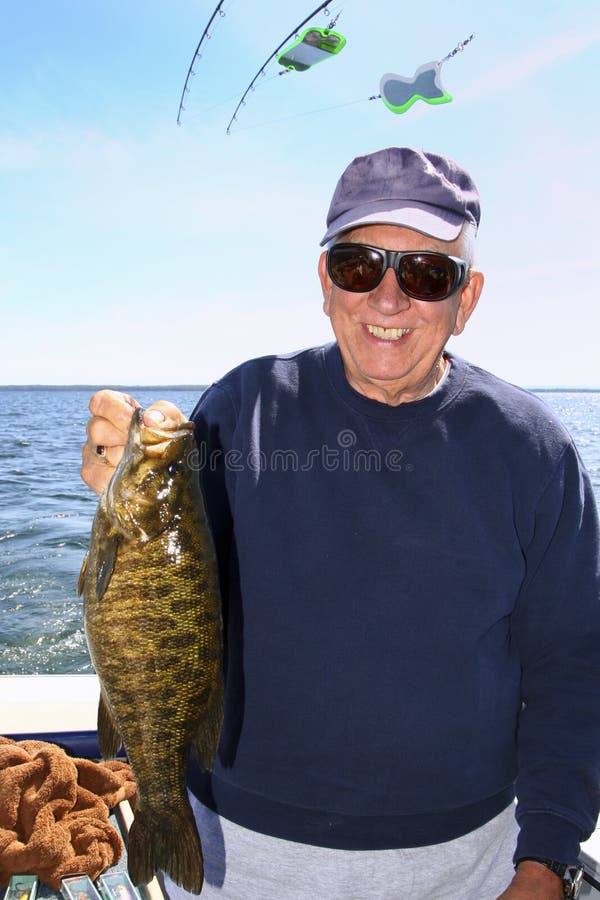 Man with Large Fish - Lake Ontario Smallmouth Bass