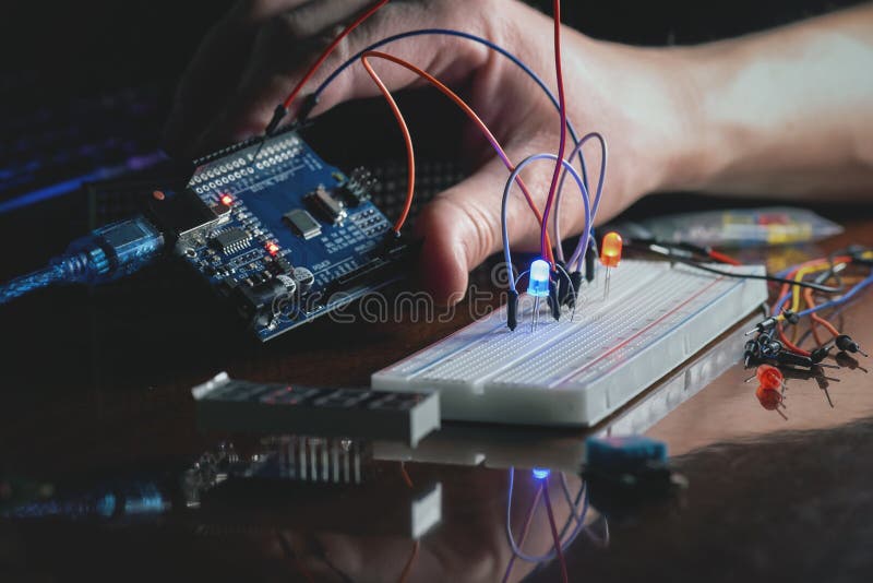 Microprocessors Programming. Stock Image Image of micro, digital