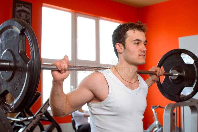 5,727 Handsome Man Lifting Weights Gym Stock Photos Free & Royalty
