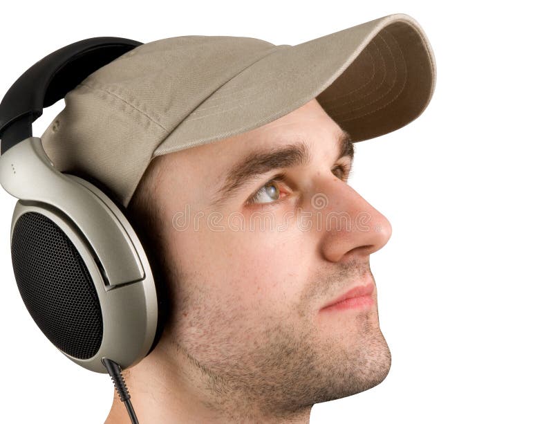 Man listening music