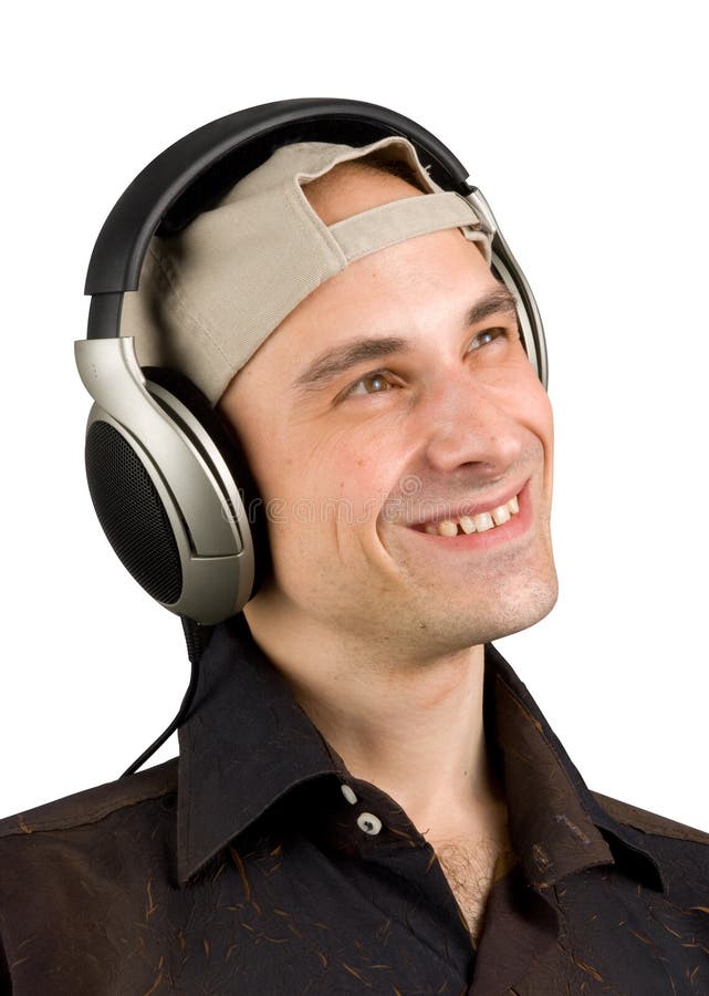 Man listening music