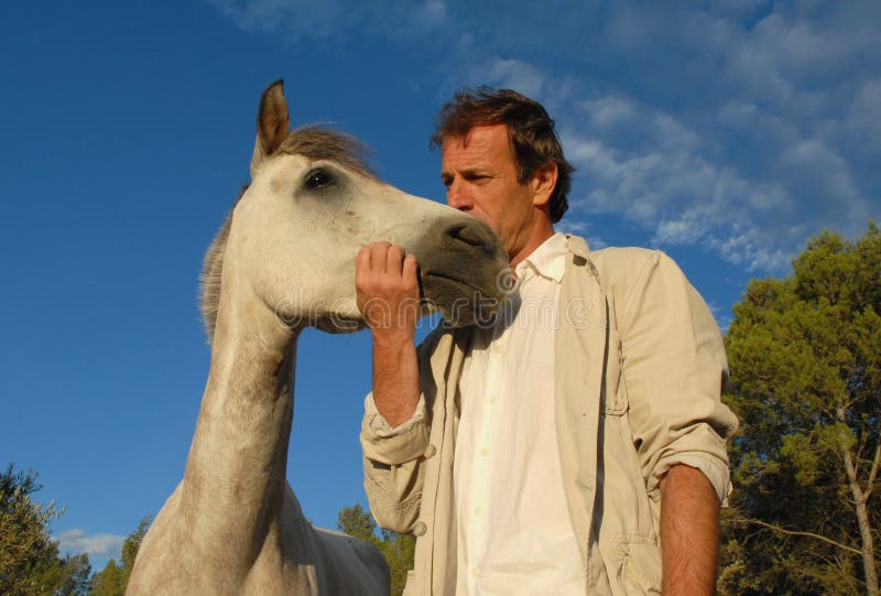 Man and little horse