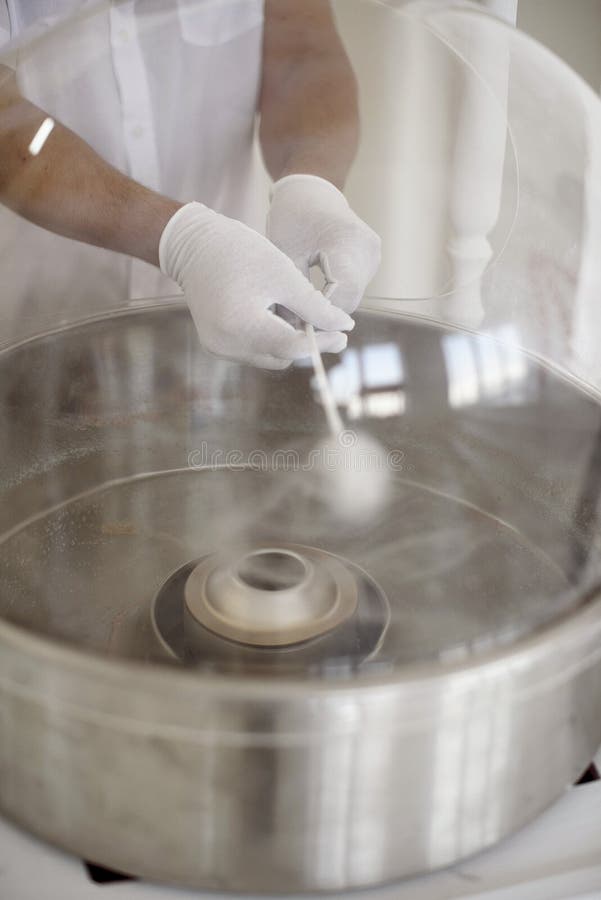 Man Making White Cotton Candy Stock Photo Image of closeup, hospital