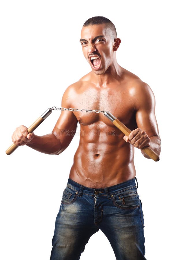 Man in Martial Arts Concept Stock Image - Image of attractive, person:  28417953