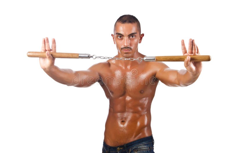 Man in Martial Arts Concept Stock Image Image of oriental, attack