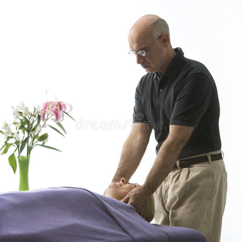 Massage Therapist And Chair Stock Image Image Of Shot Massage 2431329