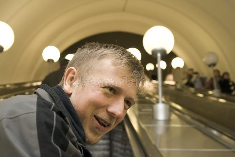 Man in Moscow Metro