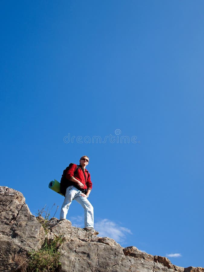 Man in mountain