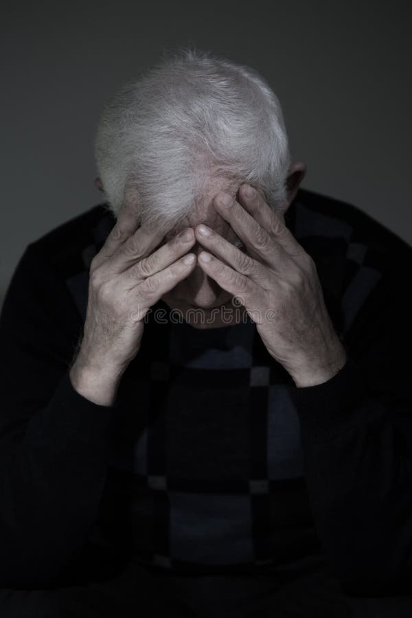 Man mourning his lost love stock photography Man mourning his lost love stock photography
