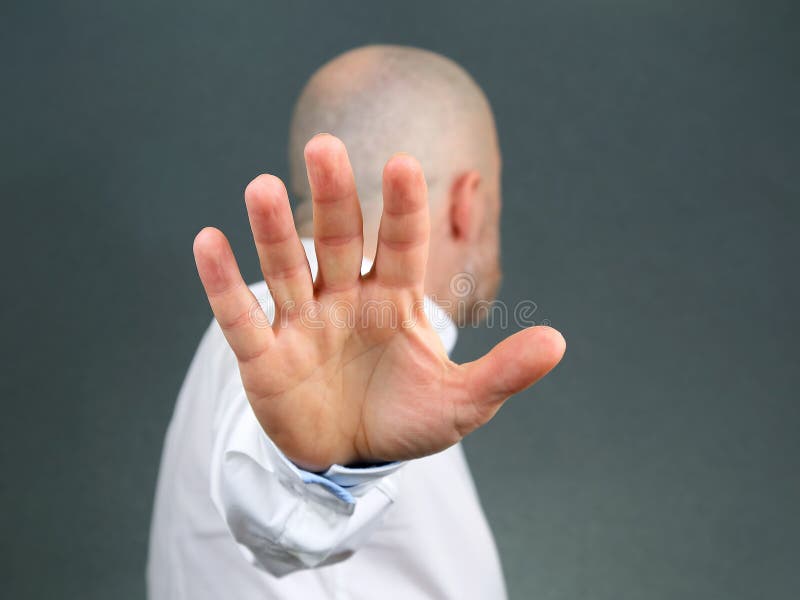 Man Negative Hand Gesture and Turned Away Stock Image Image of frustrated, disapproval 140599327