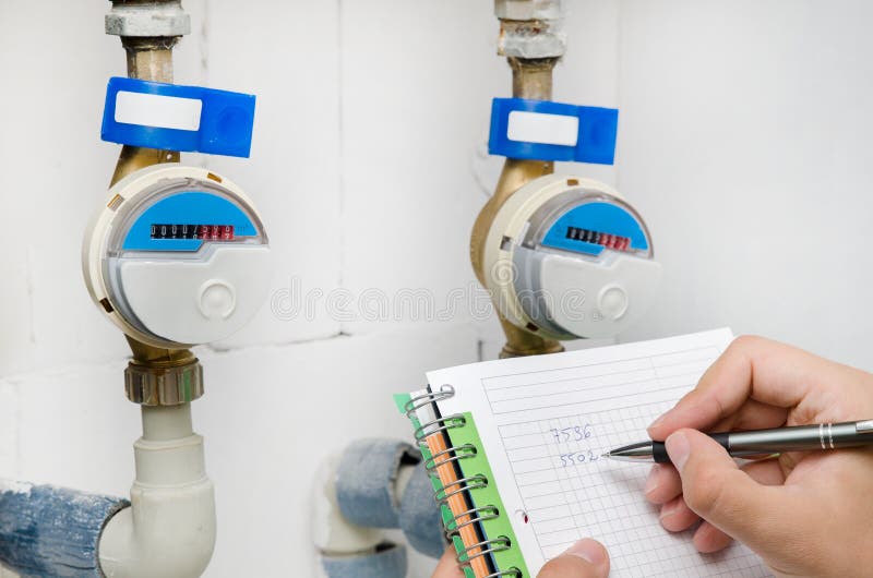 Man notices the water meter