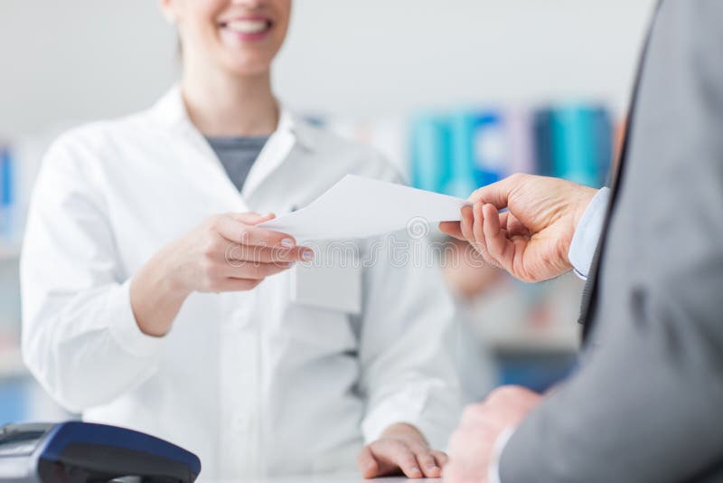 Man at the pharmacy stock photography Man at the pharmacy stock photography