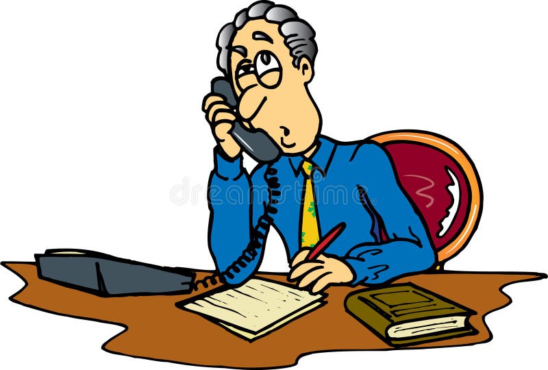 Man on Phone stock illustration Man on Phone stock illustration