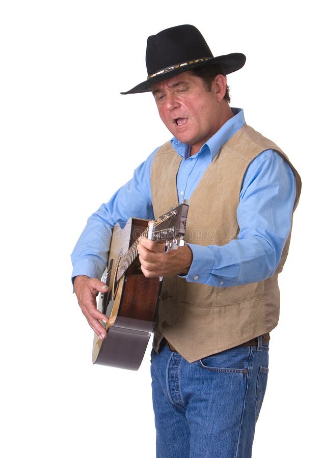 Man playing guitar royalty free stock image