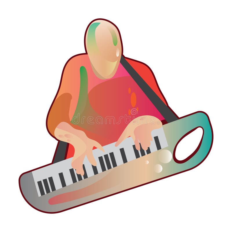 Man Playing Keyboard Silhouette Stock Illustrations – 64 Man Playing ...