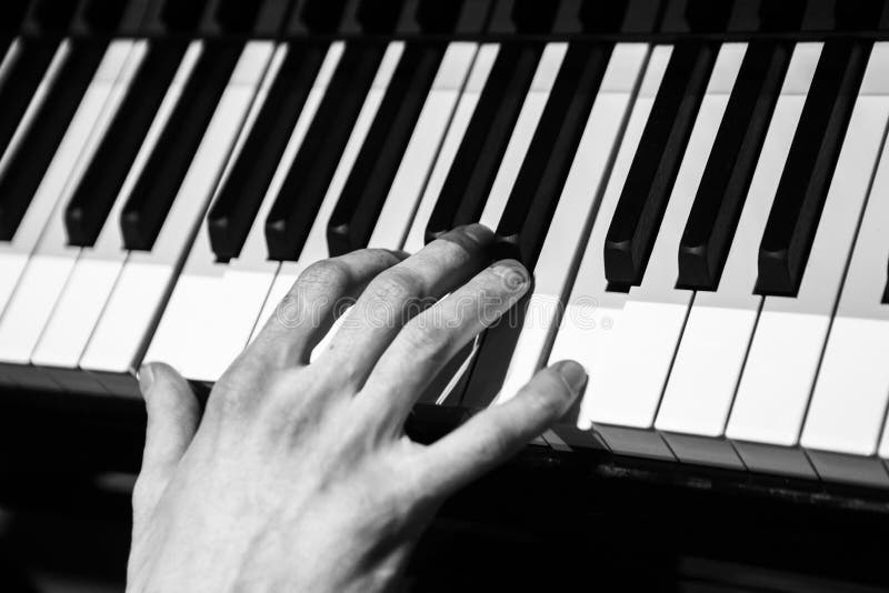 The man playing piano stock photography The man playing piano stock photography