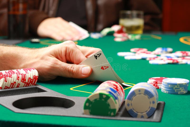 Man playing poker royalty free stock image Man playing poker royalty free stock image