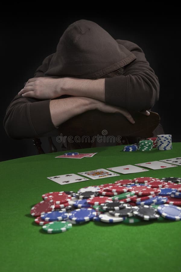 Man playing poker