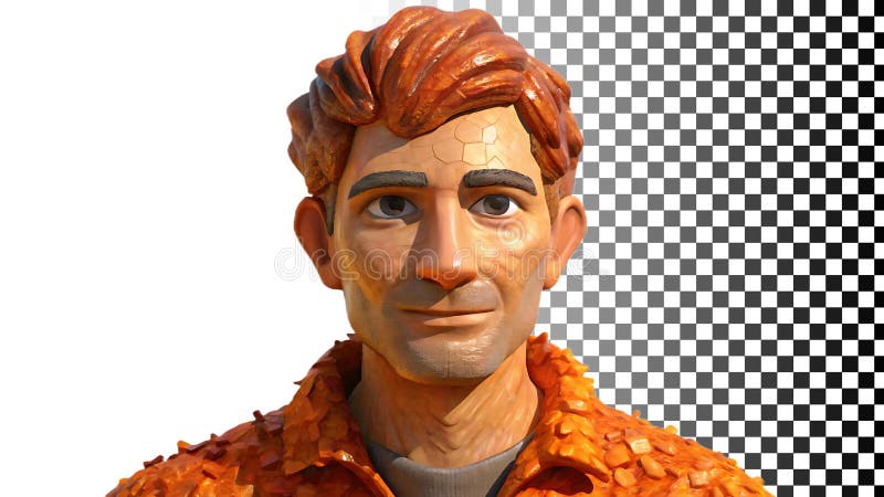 Man portrait realistische Gesicht für Charakter und Avatar Designs Pnng transparenten Bild Generative AI. Detailliertes Menschenportrait mit einem ernsthaften Ausdruck perfekt für Charakterdesigns Avatar-Kreation und realistische Kunstprojekte. Fügen Sie Ihren digitalen Kreationen einen menschlichen Touch hinzu. Png transparentes Bild Generative AI