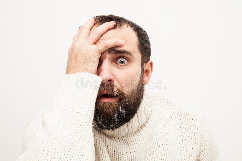 Man portrait upset und undone stock photography Man portrait upset und undone stock photography