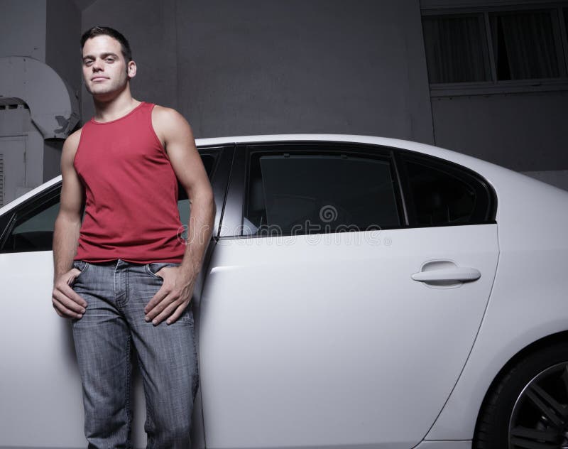 Young Man Phone Poses His Car Stock Photo 1465956674 | Shutterstock