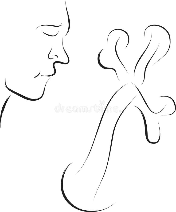 Man praying stock illustration