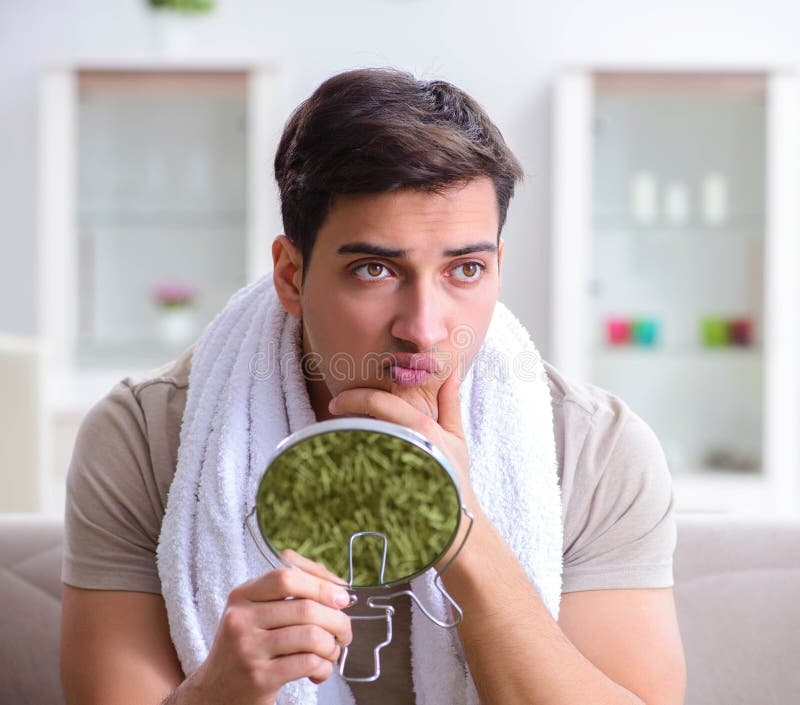 Man Preparing To Shave at Home Stock Image Image of male, hygiene 216463673